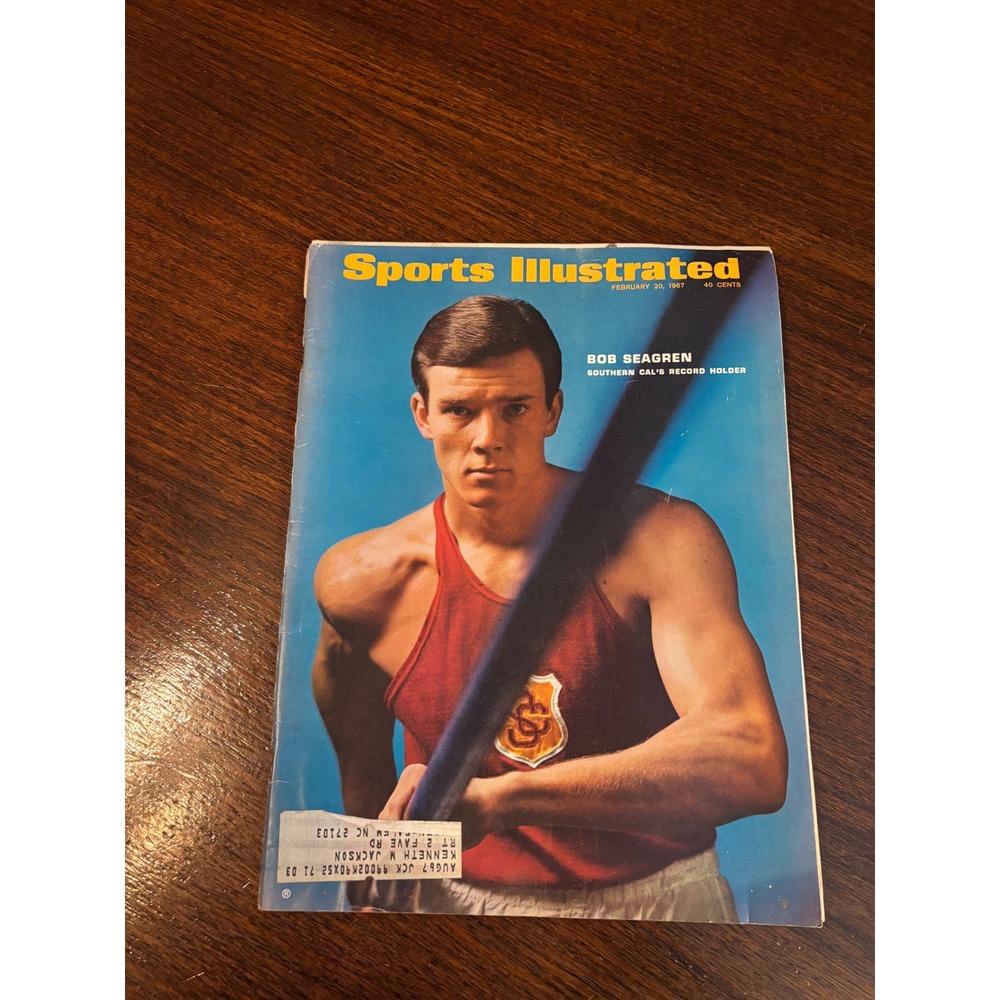 Sports Illustrated February 20 1967 Bob Seagren Southern Cal Pole Vault Vintage